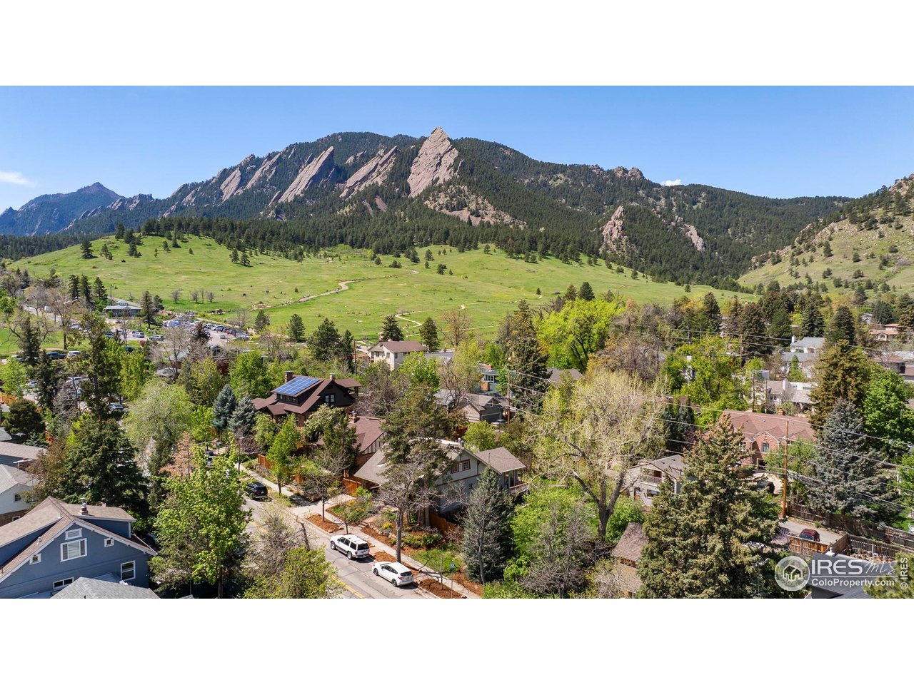 721 9th Street Boulder, CO 80302 - Photo 37 of 40 a view of a city with mountains in the background