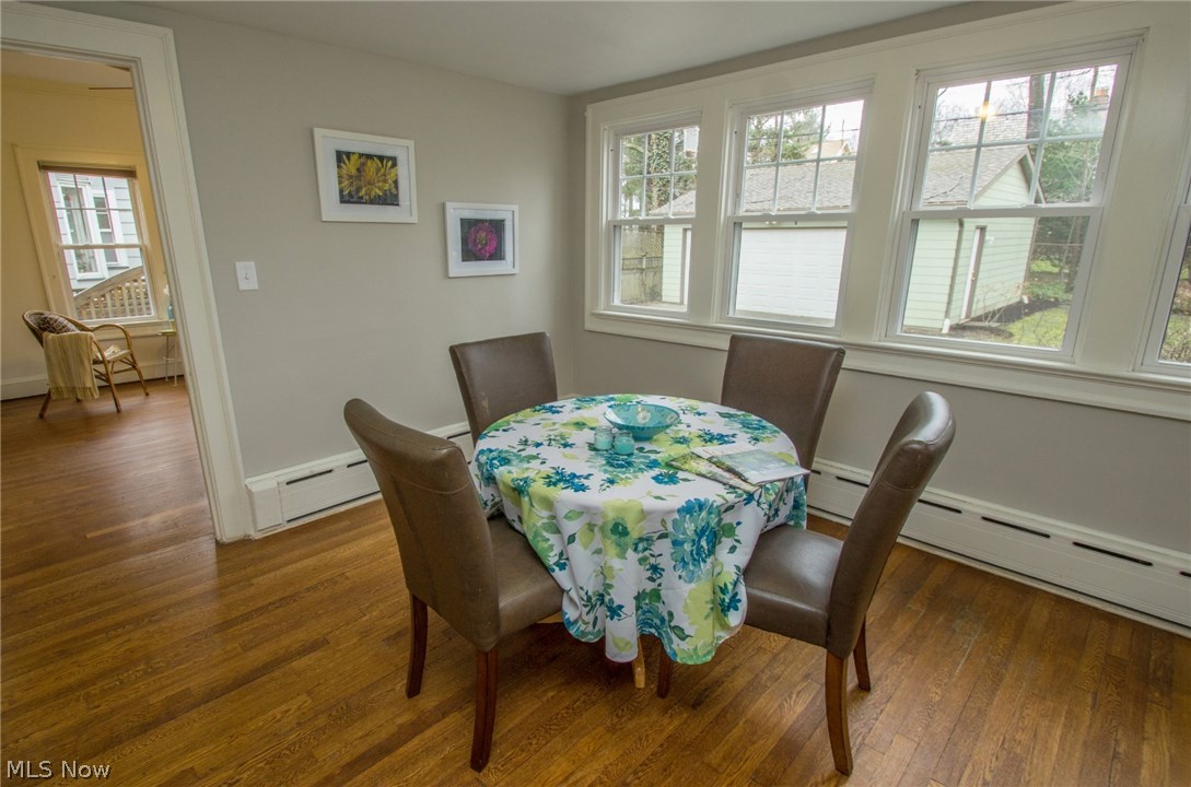 Breakfast room off kitchen.