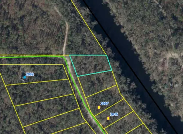 a view of yard with green space