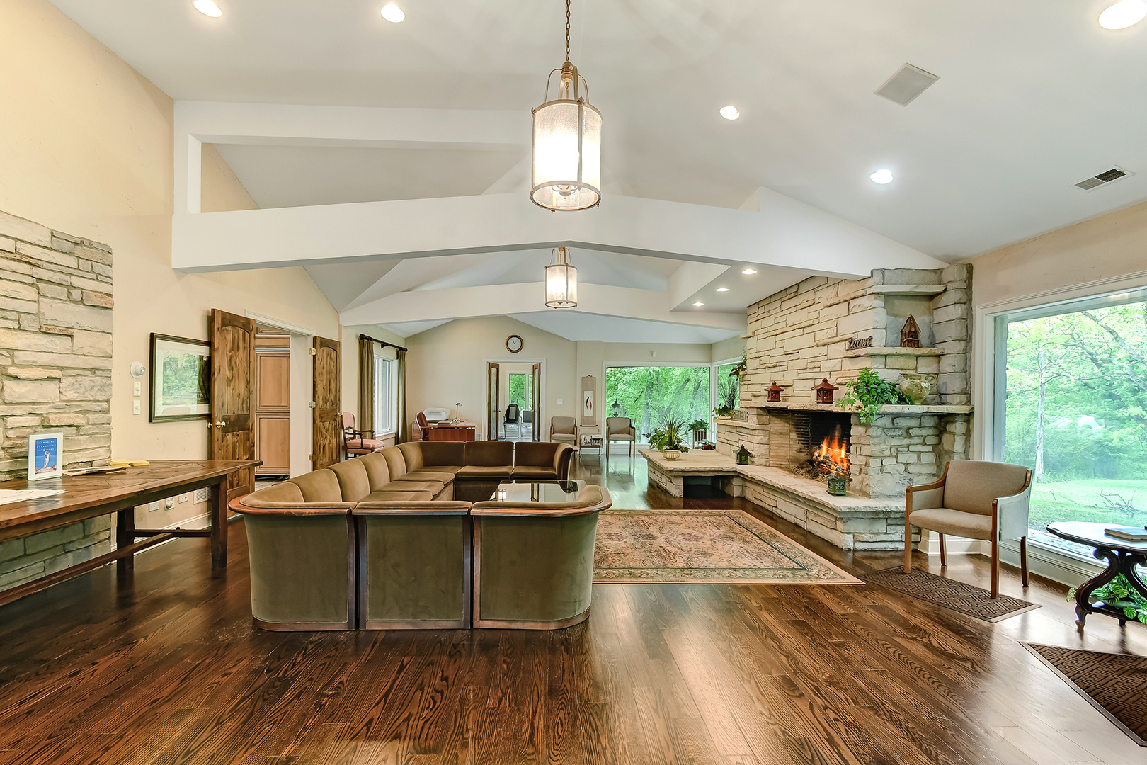 3500 Spring Road Oak Brook, IL 60523 - Photo 16 of 44 a view of a dining room with furniture window and wooden floor
