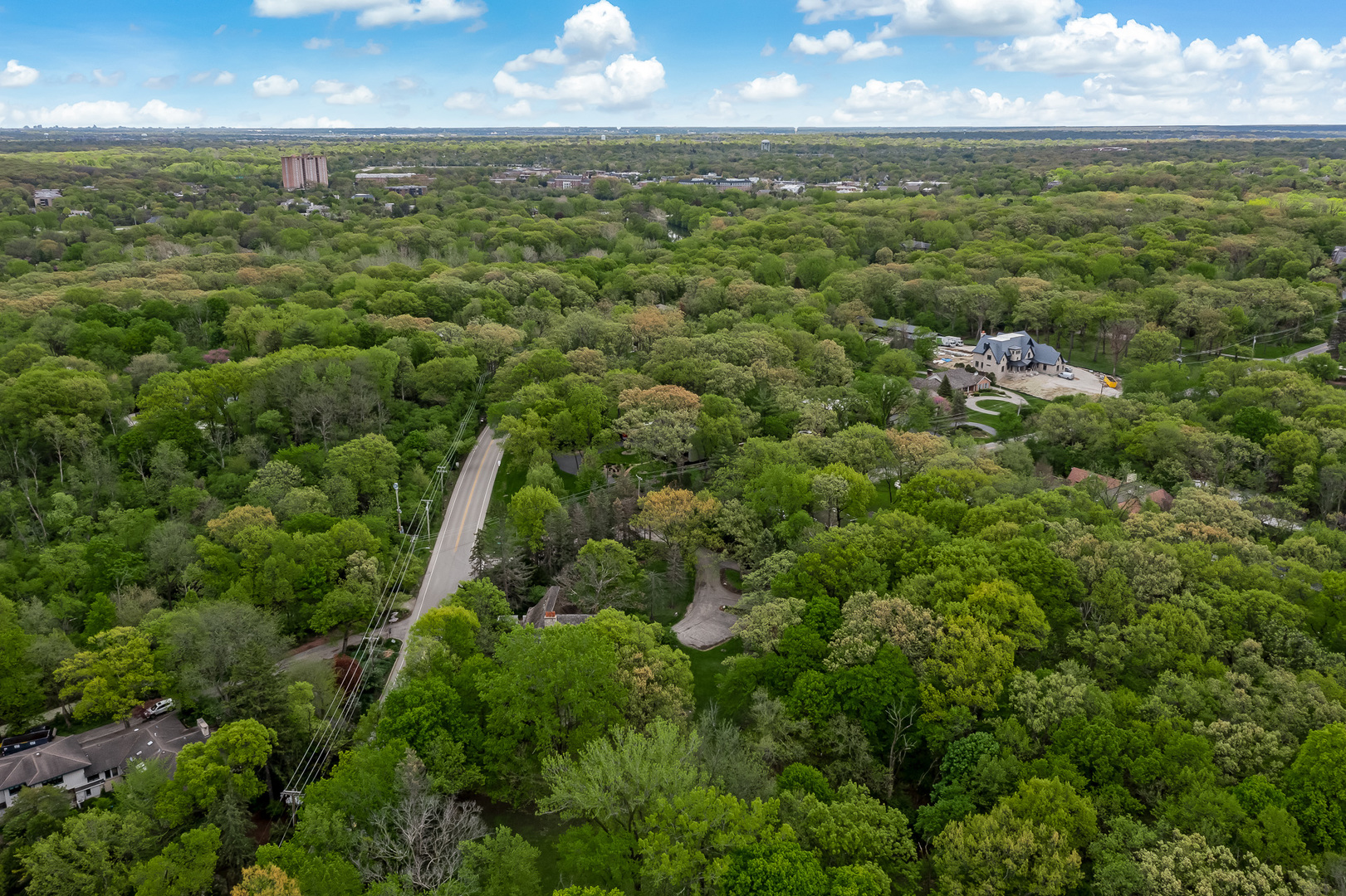 3500 Spring Road Oak Brook, IL 60523 - Photo 40 of 44 an aerial view of residential houses with outdoor space and trees