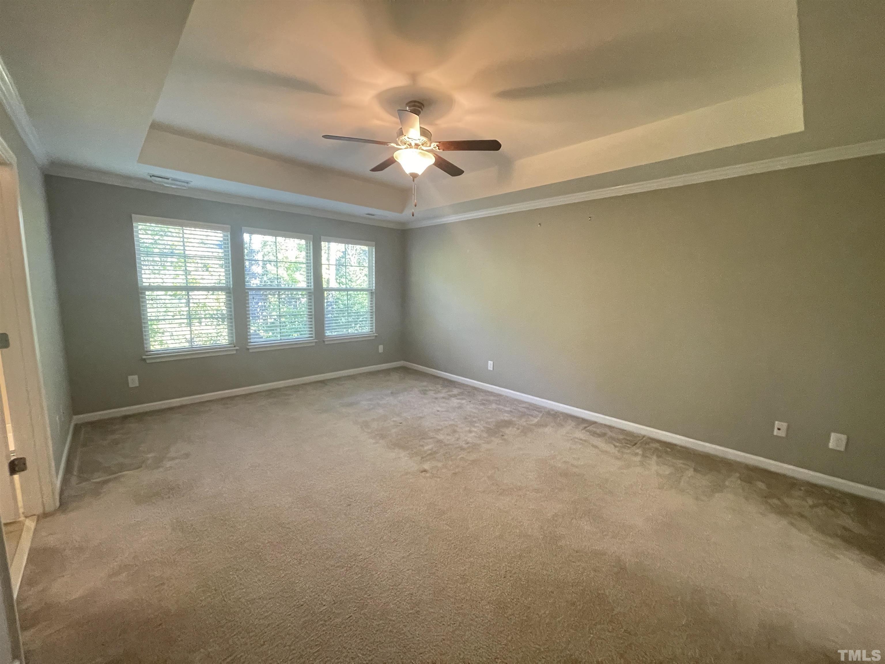 3928 Valley Side Court Cary, NC 27519 - Photo 20 of 26 an empty room with windows and fan
