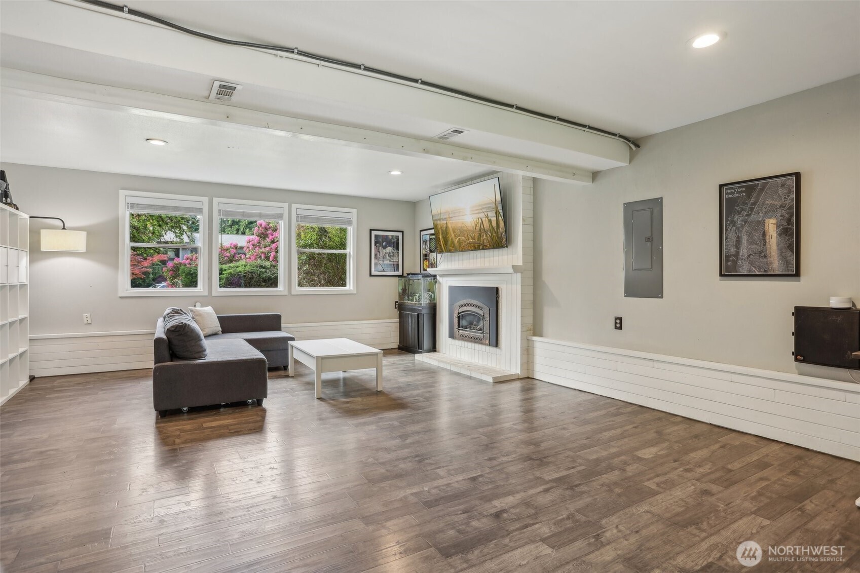 2711 164th Place Southeast Bothell, WA 98012 - Photo 19 of 26 a living room with furniture or fireplace and a wooden floor