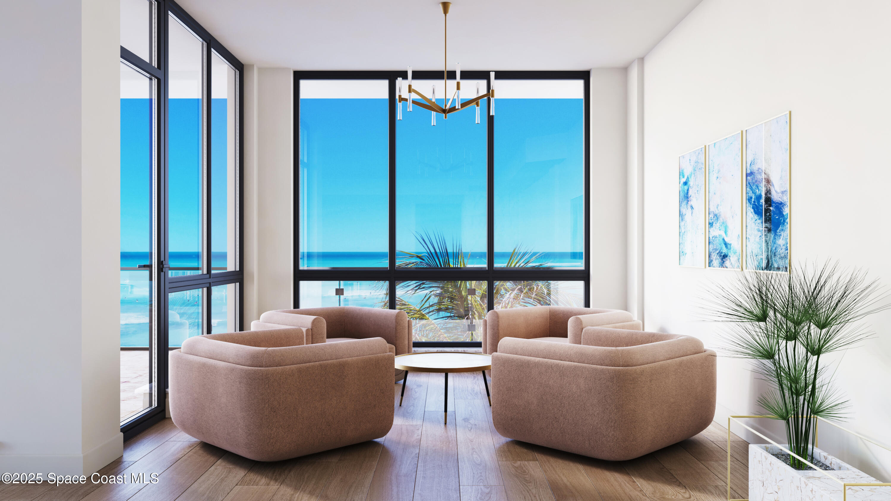 1455 N Highway, Unit 501 Indialantic, FL 32903 - Photo 6 of 27 a living room with furniture and large windows