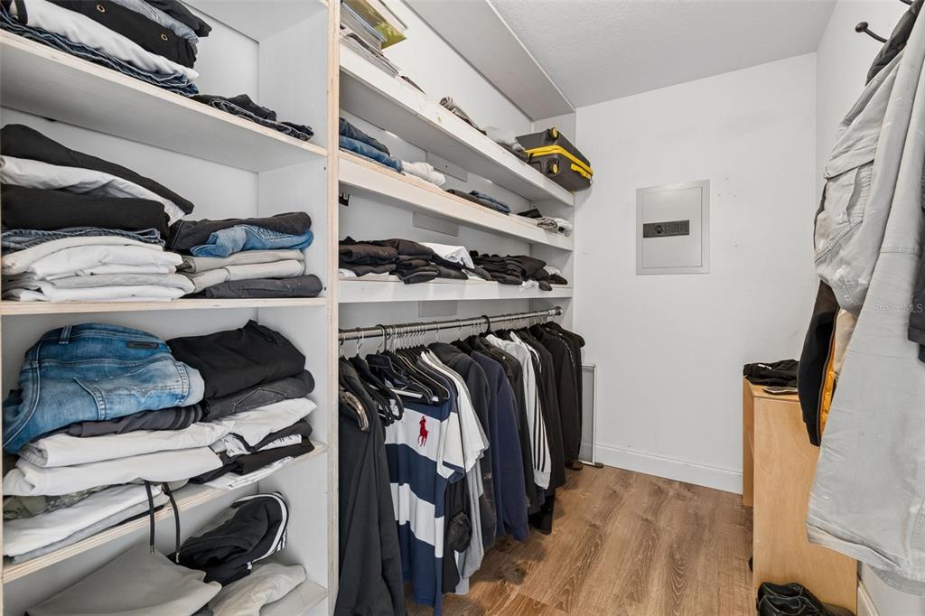 2829 Pankaw Lane Valrico, FL 33596 - Photo 34 of 55 a view of walk in closet with clothes and shoes