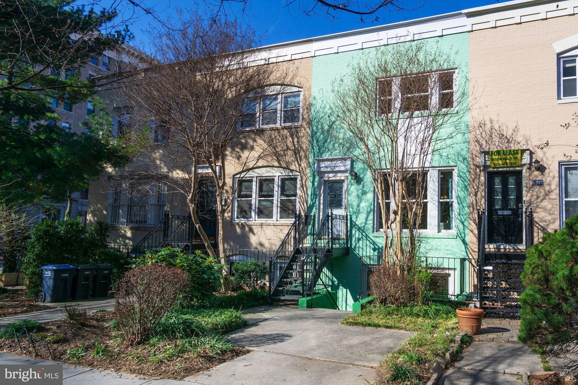 1906 17th Street Northwest Washington, DC 20009 - Photo 2 of 42 Front exterior with space for patio