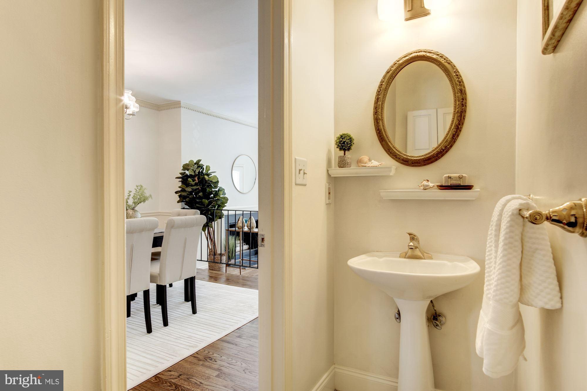 1906 17th Street Northwest Washington, DC 20009 - Photo 20 of 42 Main level powder room