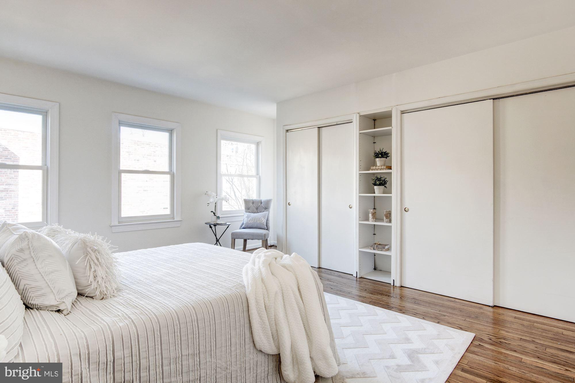 1906 17th Street Northwest Washington, DC 20009 - Photo 22 of 42 Upper level bedroom #1 with tons of closet space