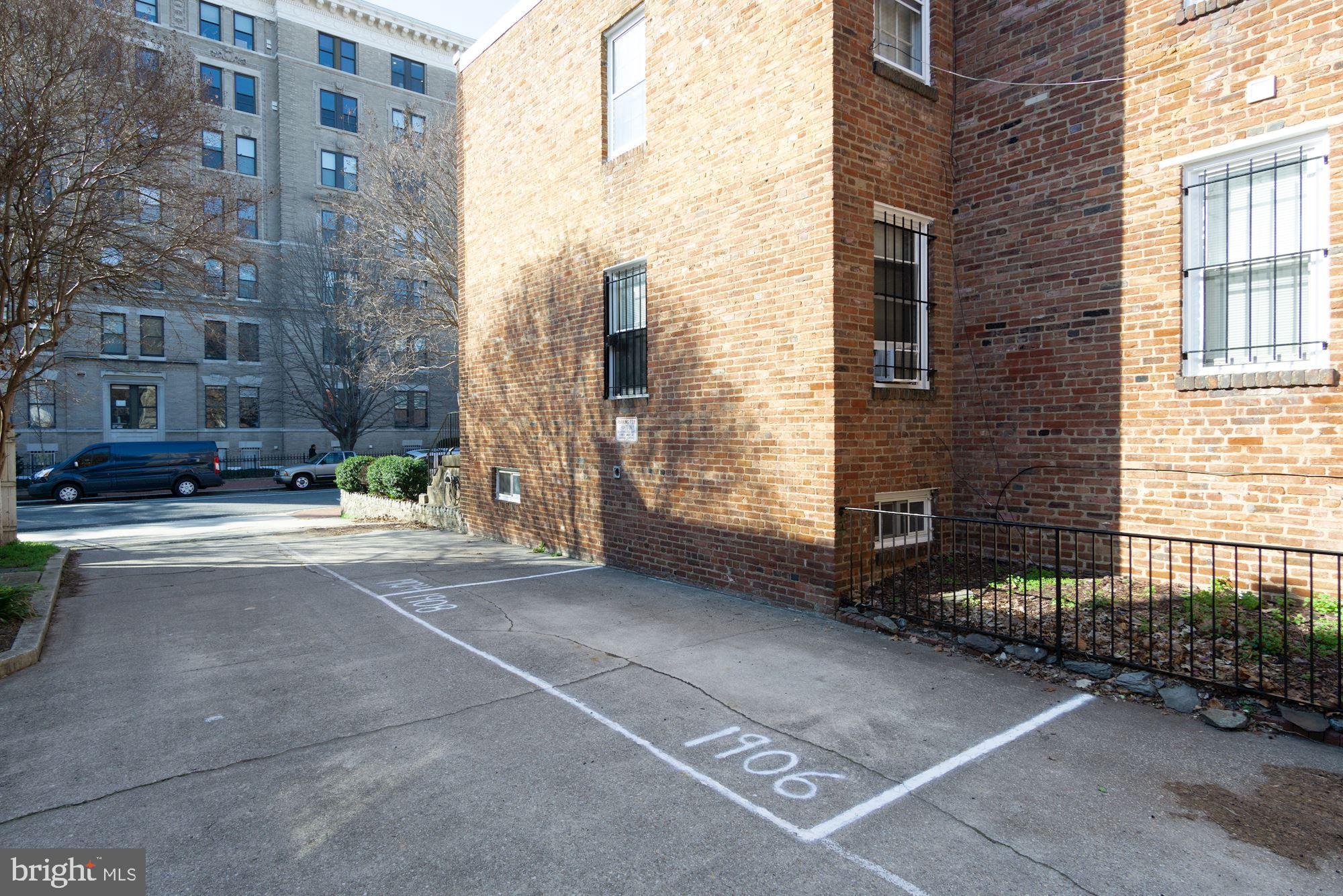 1906 17th Street Northwest Washington, DC 20009 - Photo 39 of 42 Dedicated off-street parking space for 1908/1906