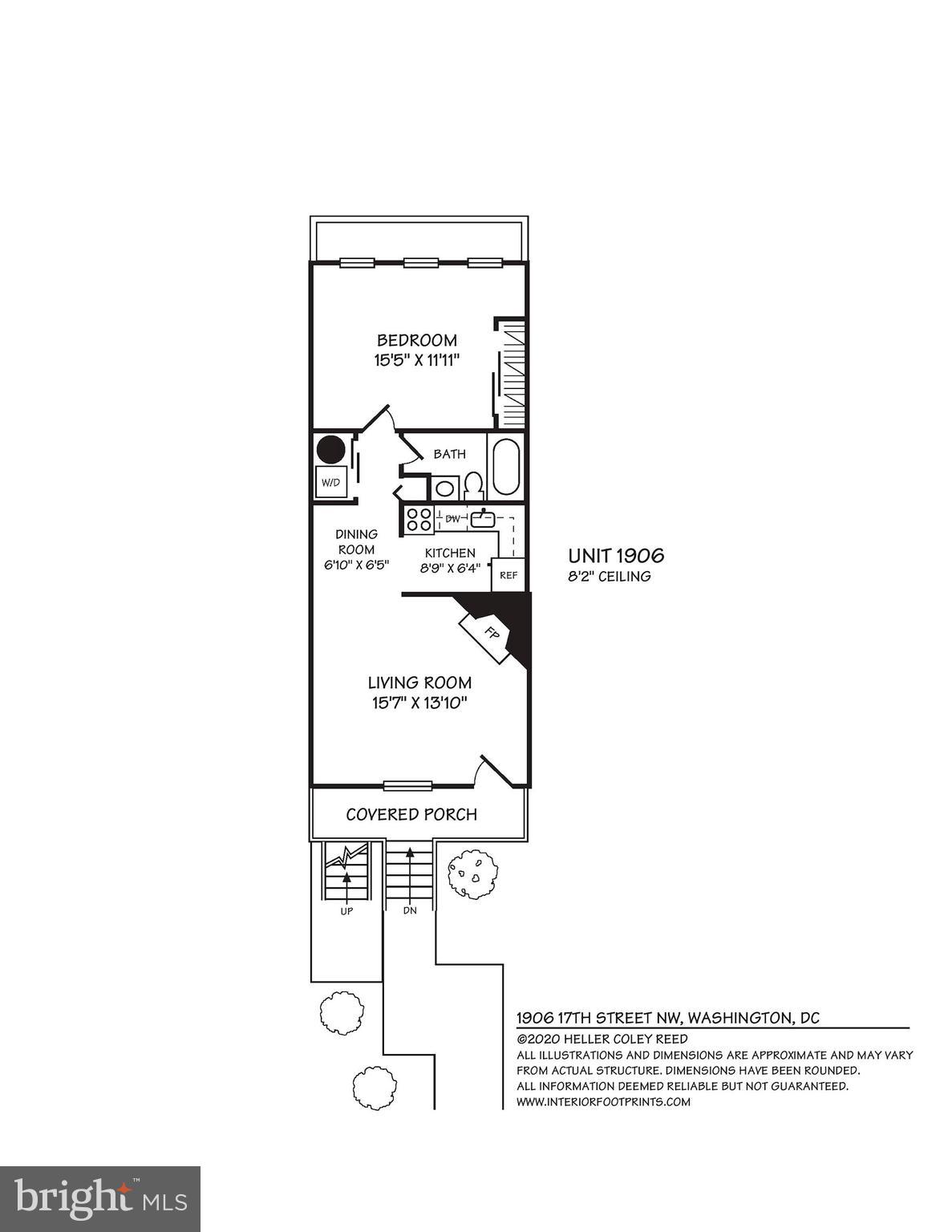 1906 17th Street Northwest Washington, DC 20009 - Photo 42 of 42 Lower level unit layout