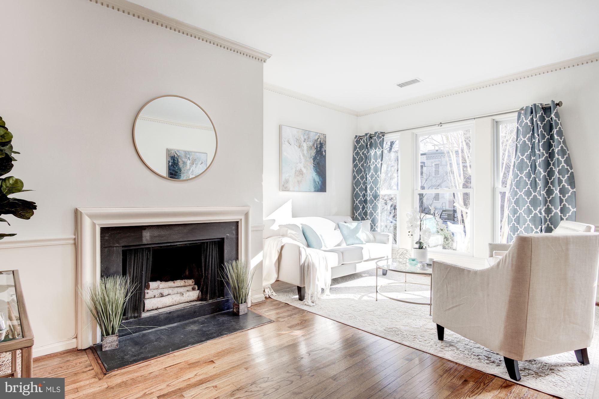 1906 17th Street Northwest Washington, DC 20009 - Photo 8 of 42 Woodburning fireplace