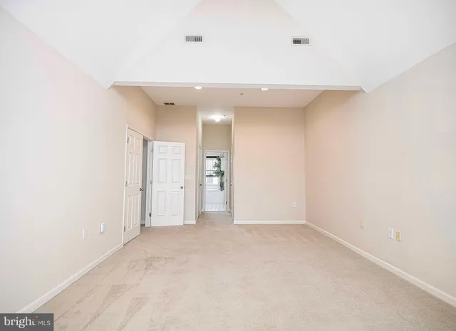 a view of an empty room