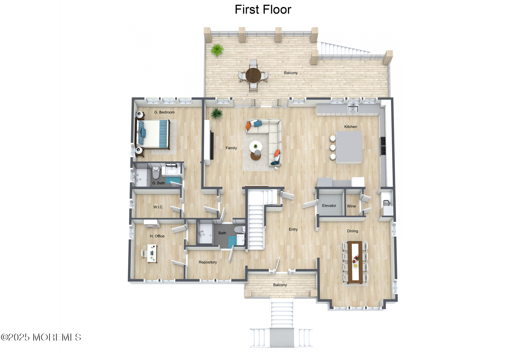 275 Curtis Point Drive Mantoloking, NJ 08738 - Photo 34 of 36 First Floor Plan