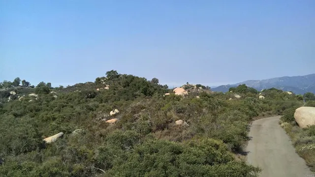 a view of city and mountain