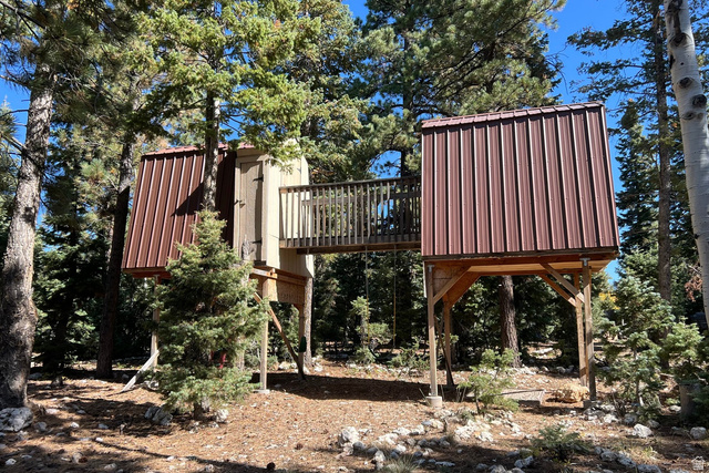 140 East Rim Road Duck Creek Village, UT 84762 - Photo 8 of 45 View of yard featuring a deck and view of wooded area