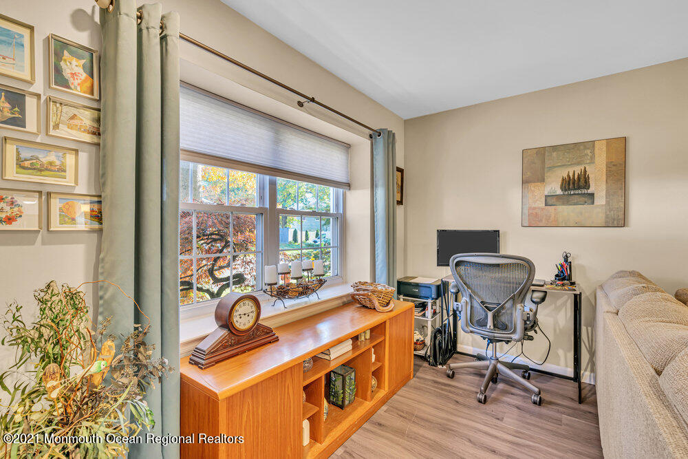 39 Bramble Lane Matawan, NJ 07747 - Photo 16 of 28 a view of a workspace with furniture and a window