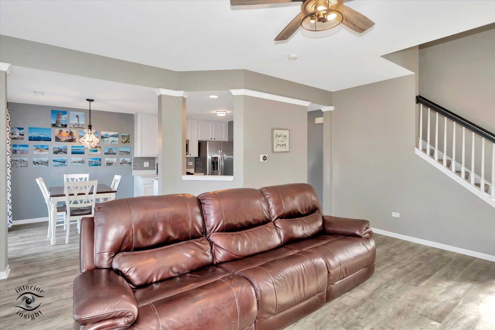 15128 Pinewood Road Lockport, IL 60441 - Photo 8 of 27 a living room with furniture and a wooden floor