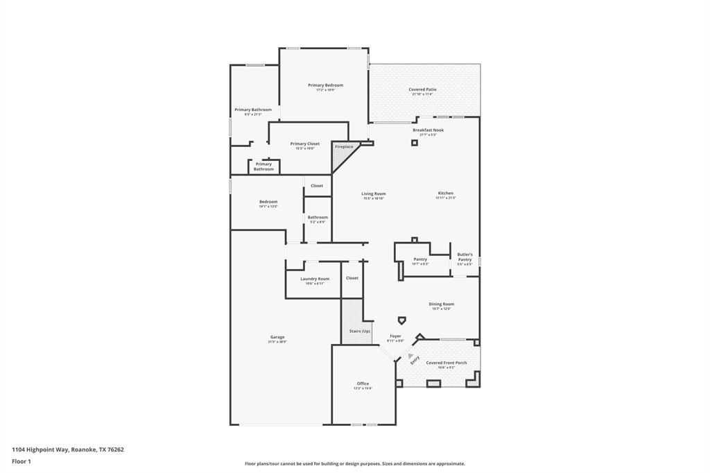 1104 Highpoint Way Roanoke, TX 76262 - Photo 38 of 39 Floor Plan 1