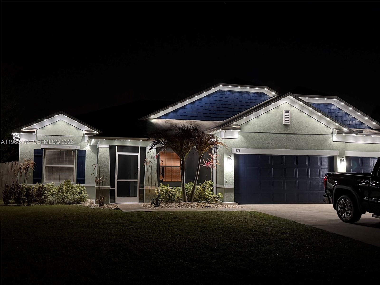 1773 Southwest Palermo Road Port St. Lucie, FL 34987 - Photo 39 of 50 Govee Permanent Light system with a mobile app for color change ease!