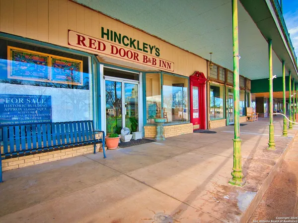 a view of a building with an outdoor space