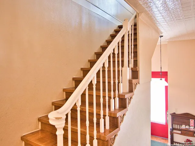 a view of a city from a terrace