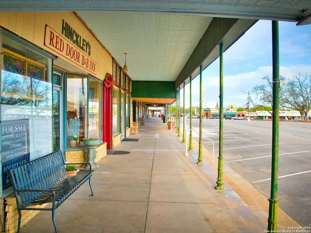 a view of a street from a balcony