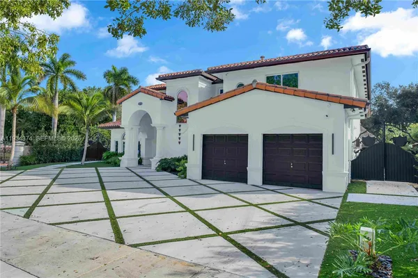 a view of a house with a patio