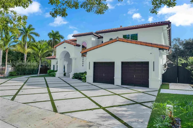 a view of a house with a patio