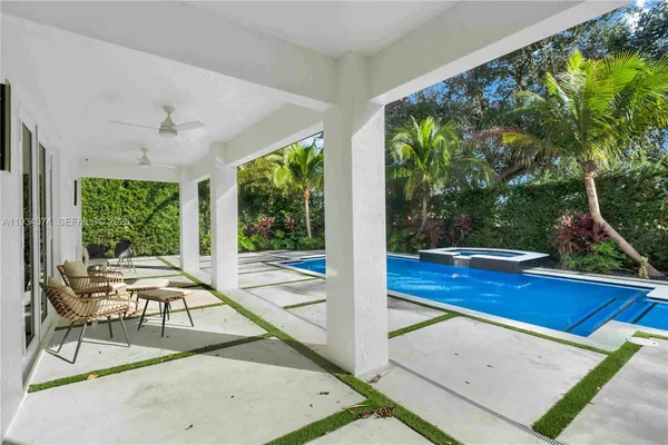 a view of outdoor space deck and living room