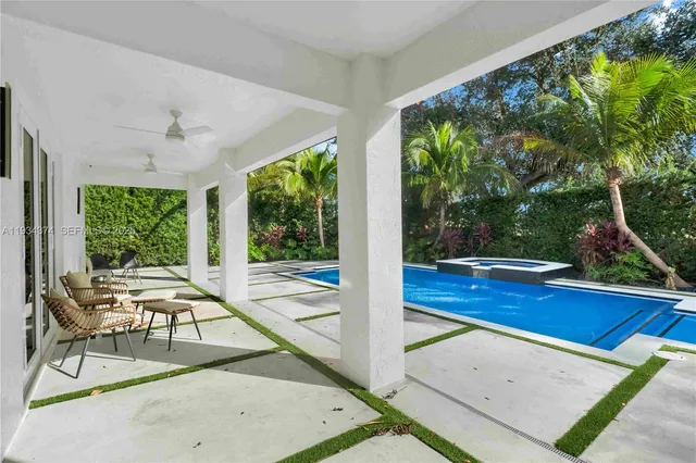 a view of outdoor space deck and living room