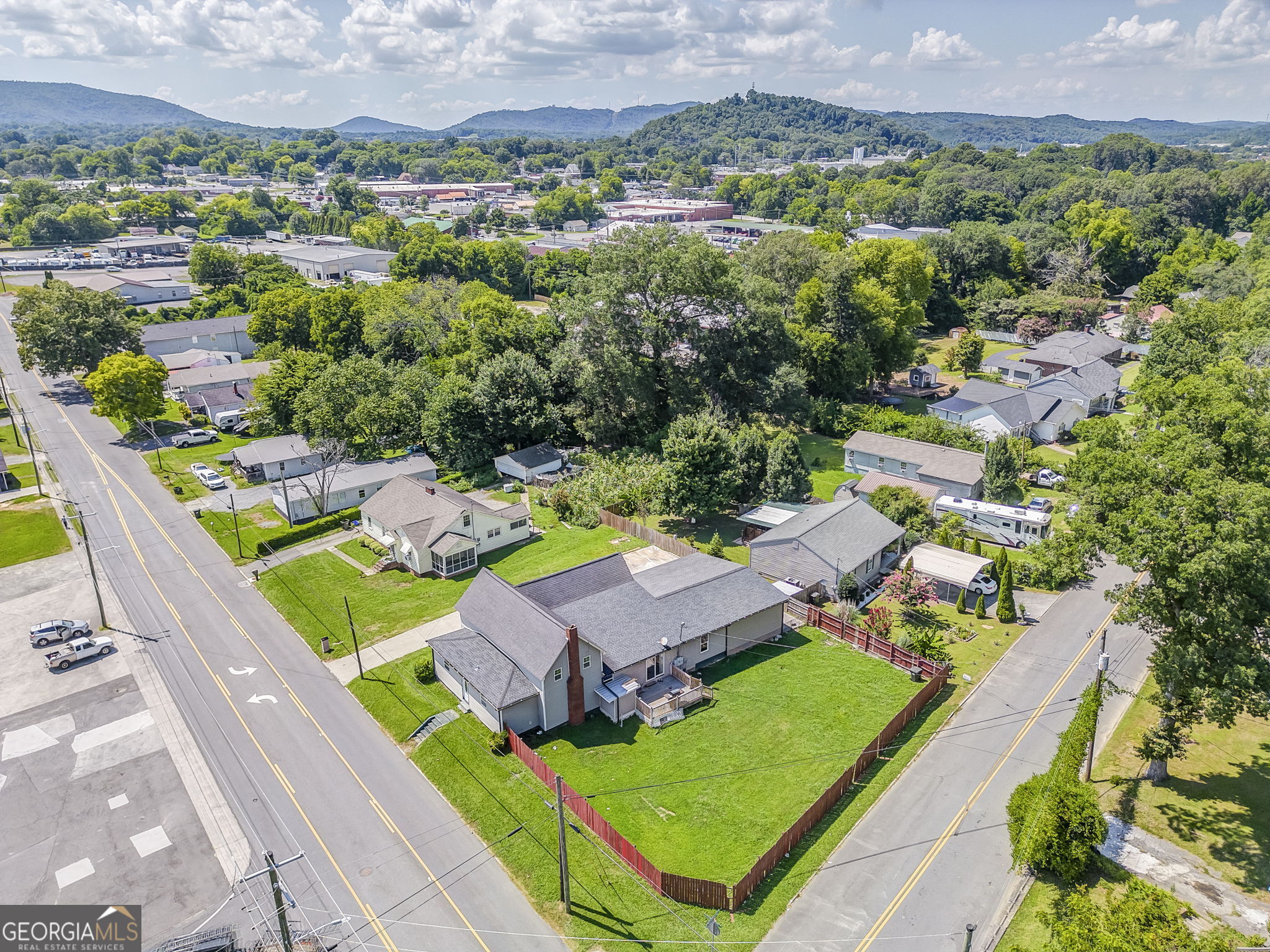 533 Underwood Street Dalton, GA 30721 - Photo 4 of 56 an aerial view of a house with a garden