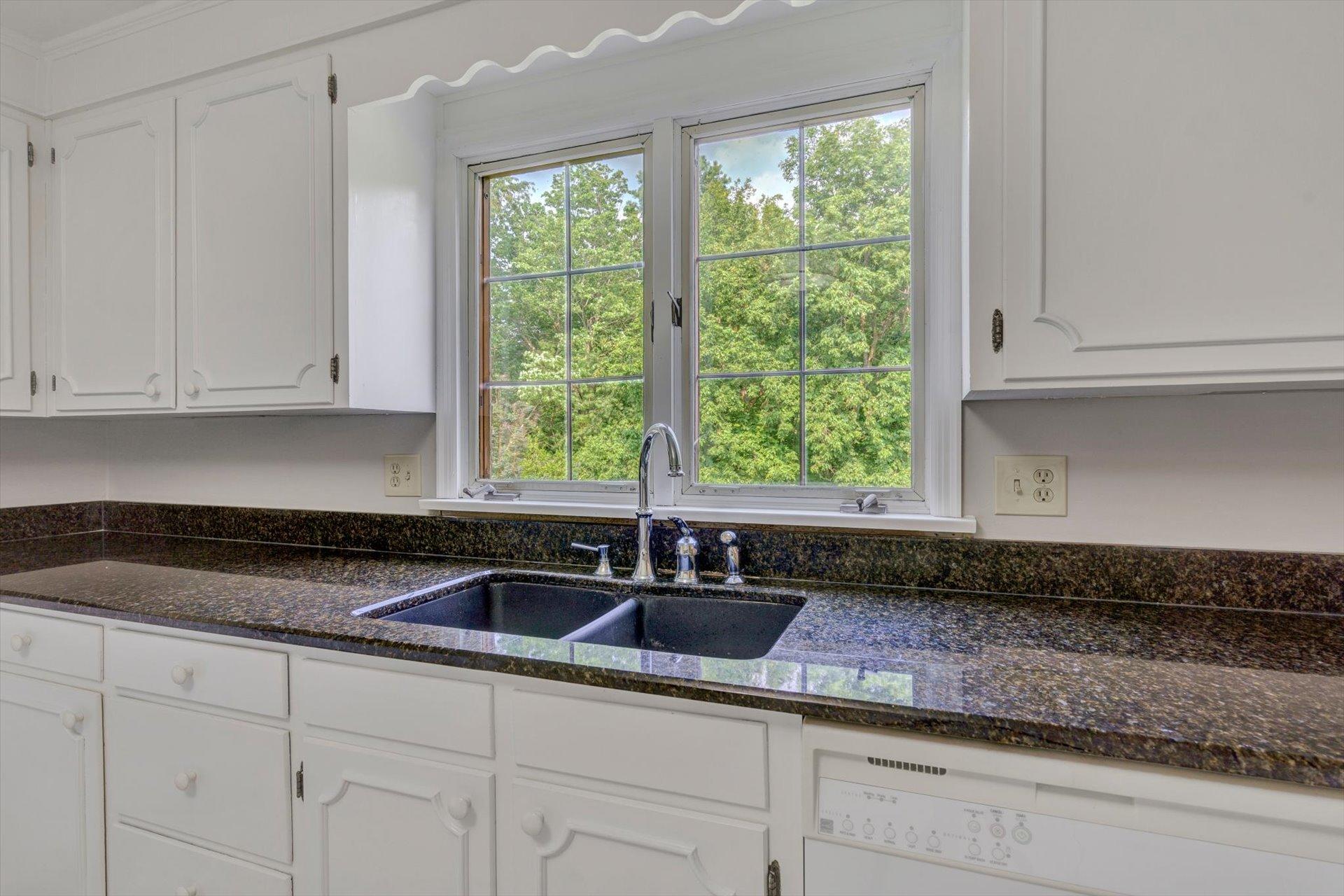 5157 Falcon Ridge Road Roanoke, VA 24018 - Photo 21 of 50 a kitchen with granite countertop white cabinets and a sink