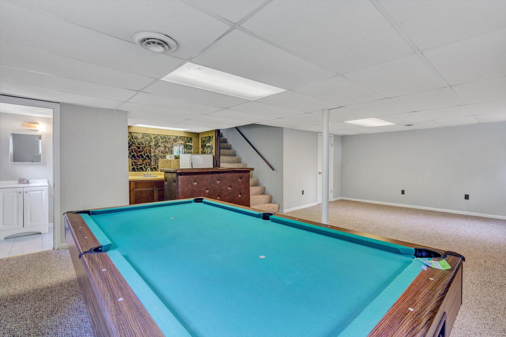 5157 Falcon Ridge Road Roanoke, VA 24018 - Photo 41 of 50 a room with pool table and windows