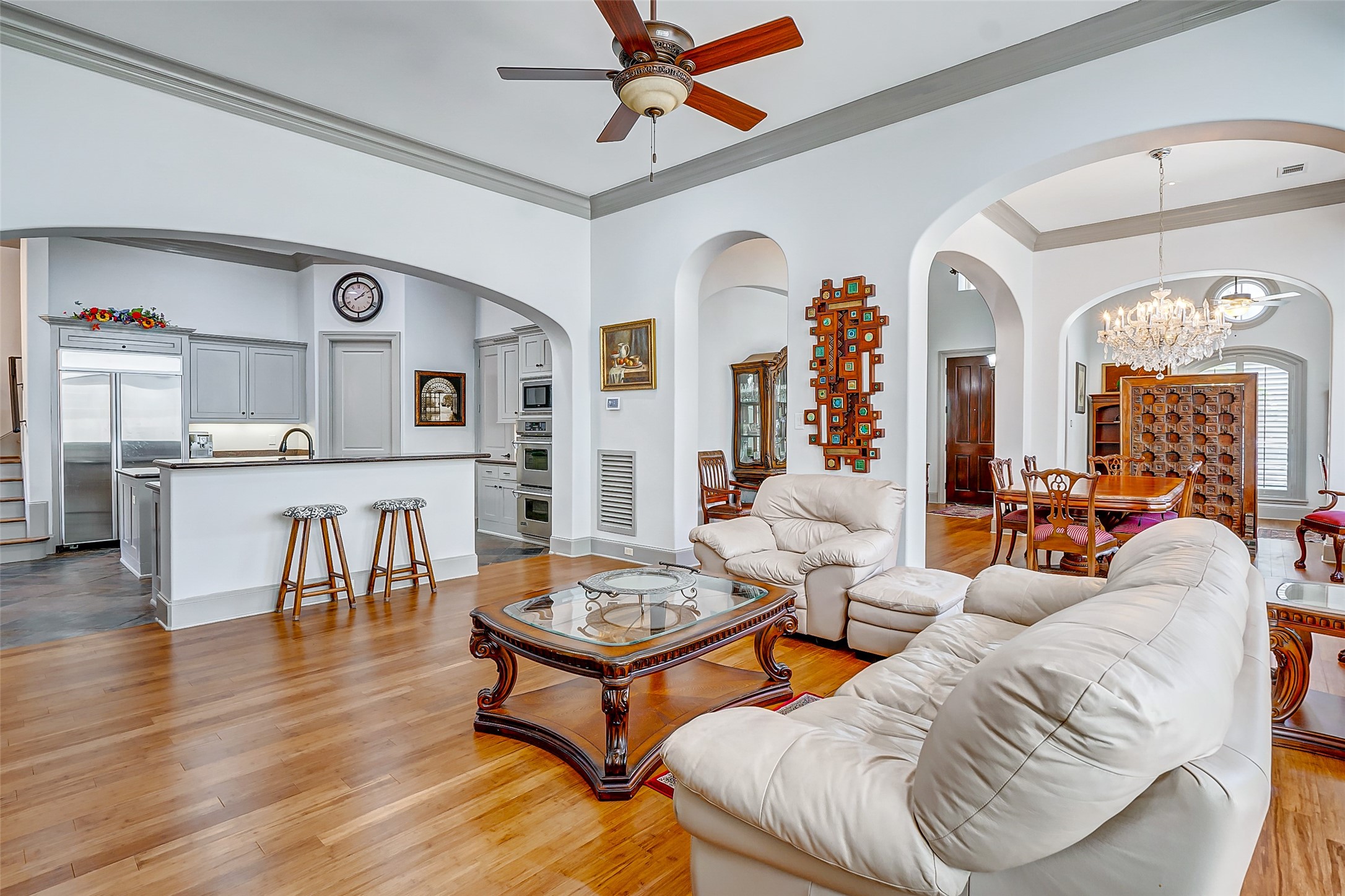 2702 Tudor Manor Houston, TX 77082 - Photo 6 of 25 a living room with furniture and wooden floor