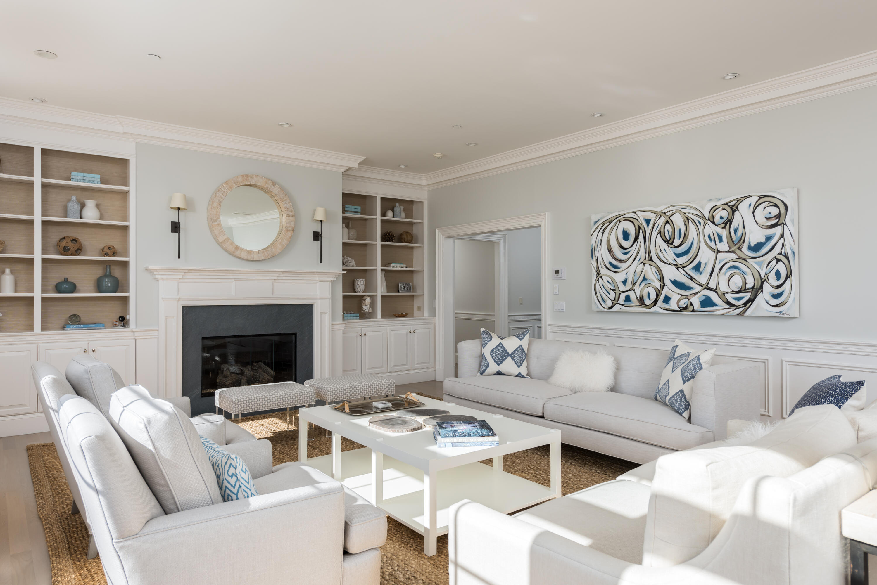 23 Snow Inn Road, Unit 2 Harwich Port, MA 02646 - Photo 11 of 40 a living room with furniture and a fireplace