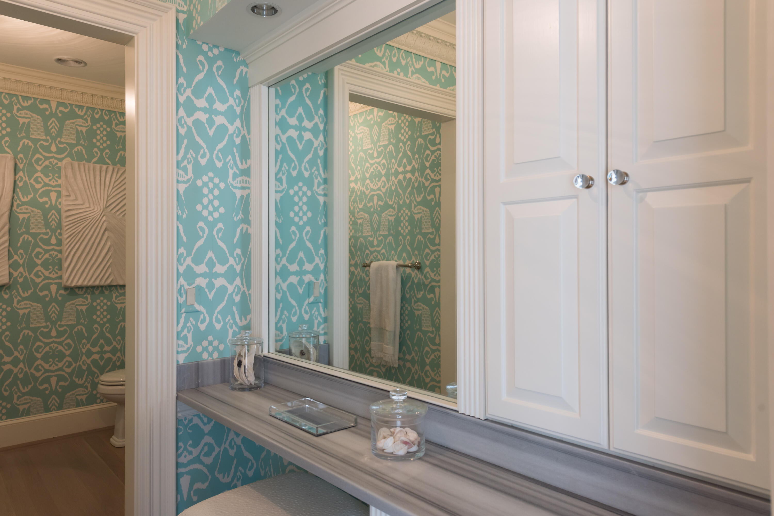 23 Snow Inn Road, Unit 2 Harwich Port, MA 02646 - Photo 26 of 40 a bathroom with a granite countertop sink and a mirror