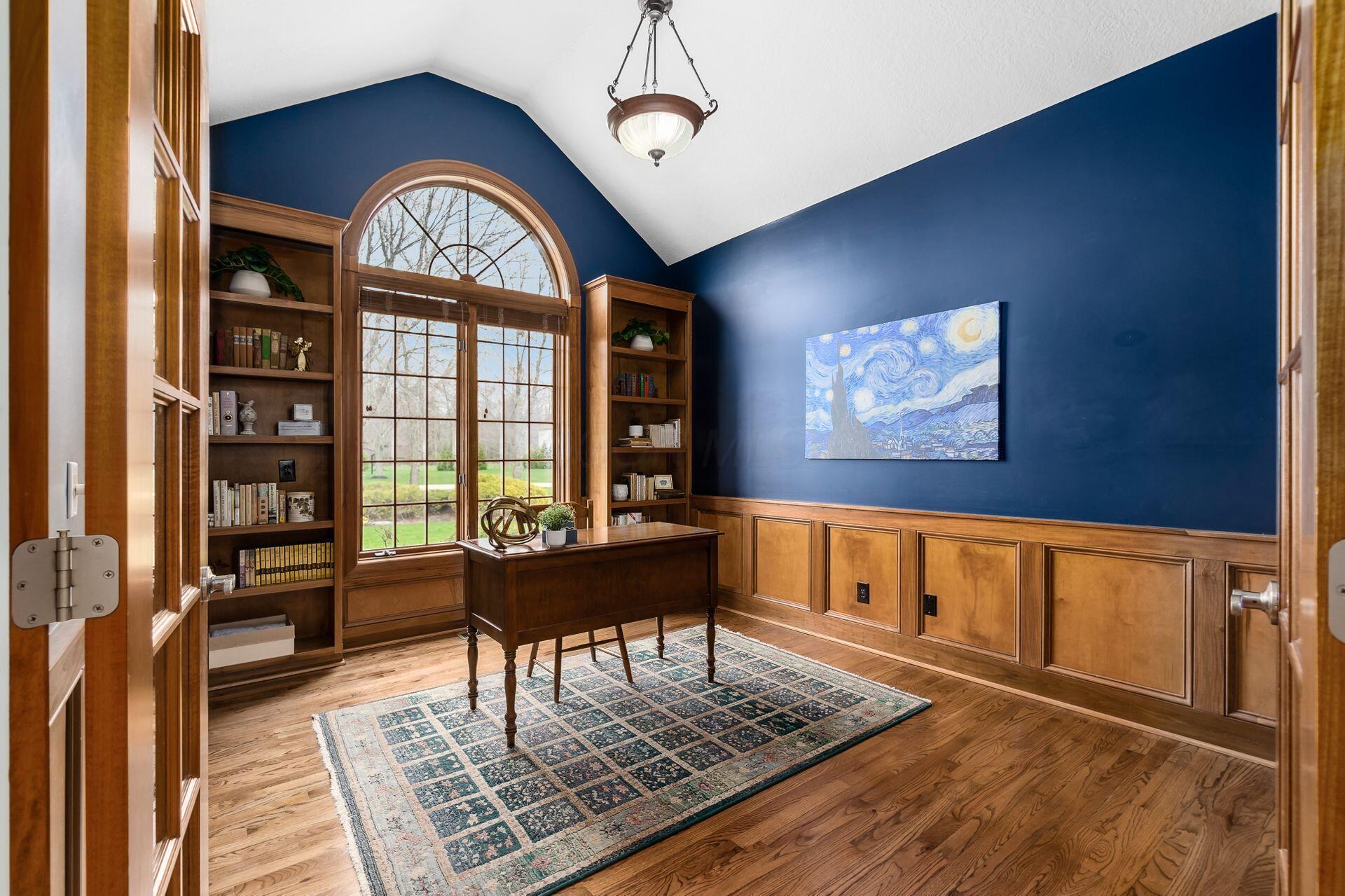 9936 Hoover Woods Road Galena, OH 43021 - Photo 9 of 47 Vaulted Office Ceiling
