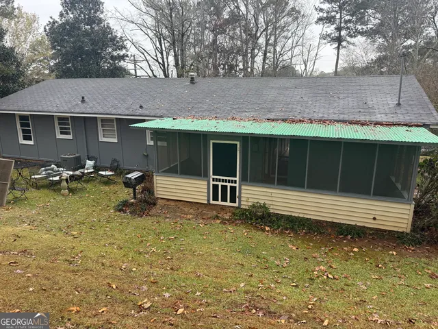 a backyard of a house