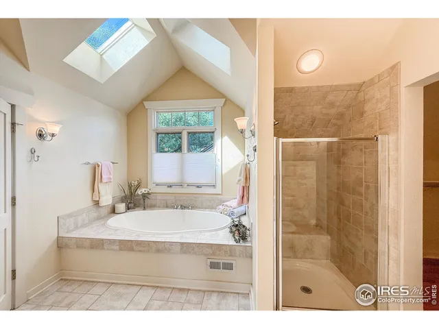 a hallway with a large window