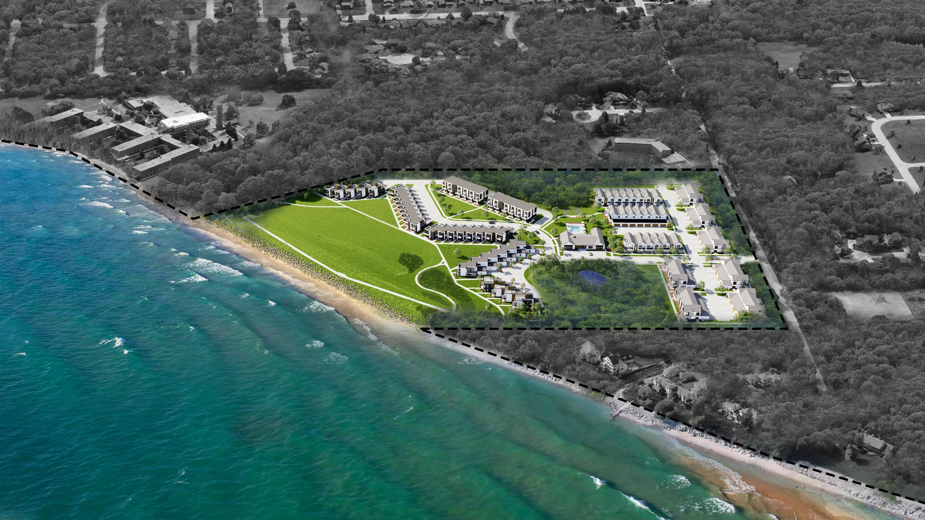 5931 Waters Edge Road, Unit 5935 Caledonia, WI 53402 - Photo 14 of 14 SITE AERIAL