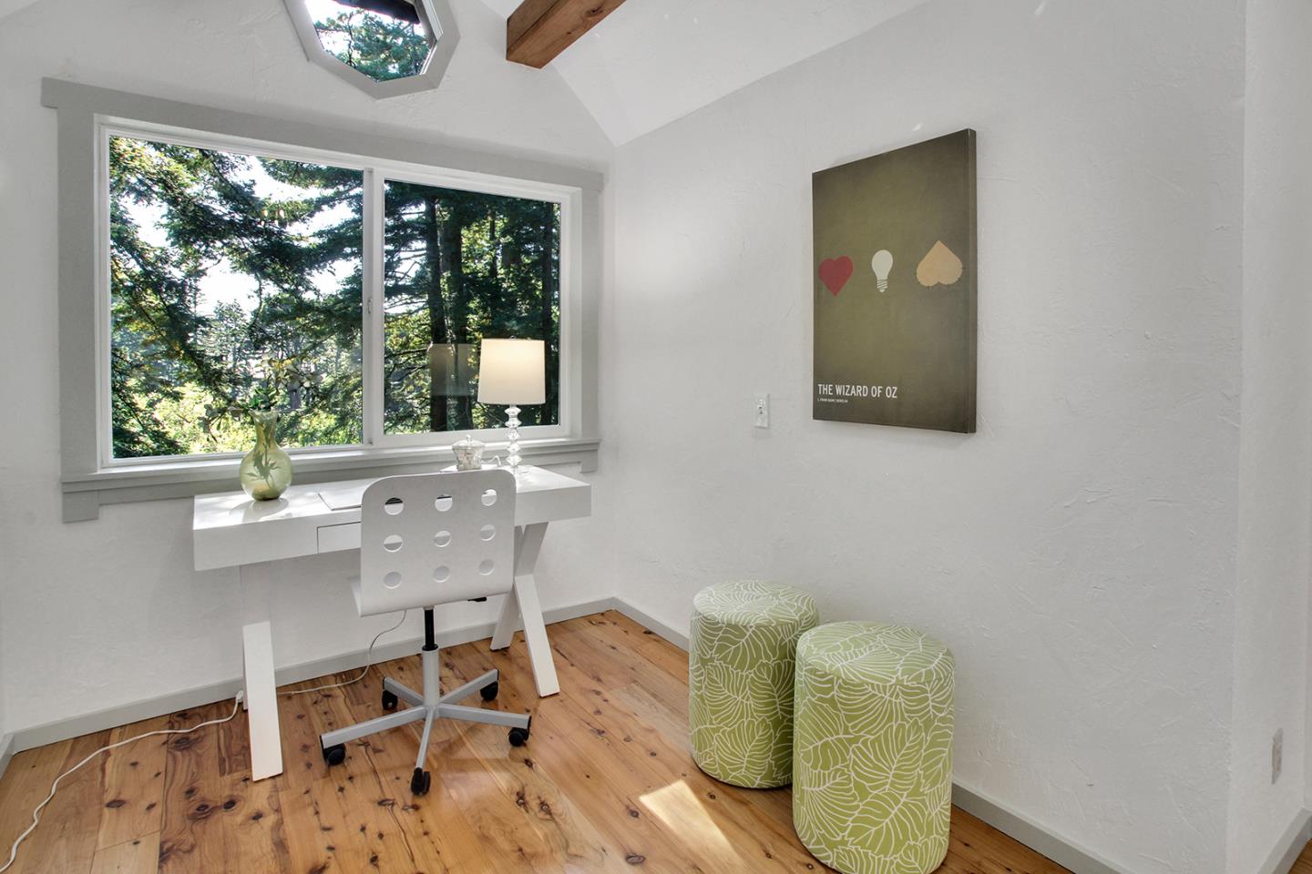165 Old Ranch Road Woodside, CA 94062 - Photo 30 of 60 a view of a dining room with furniture window and outside view
