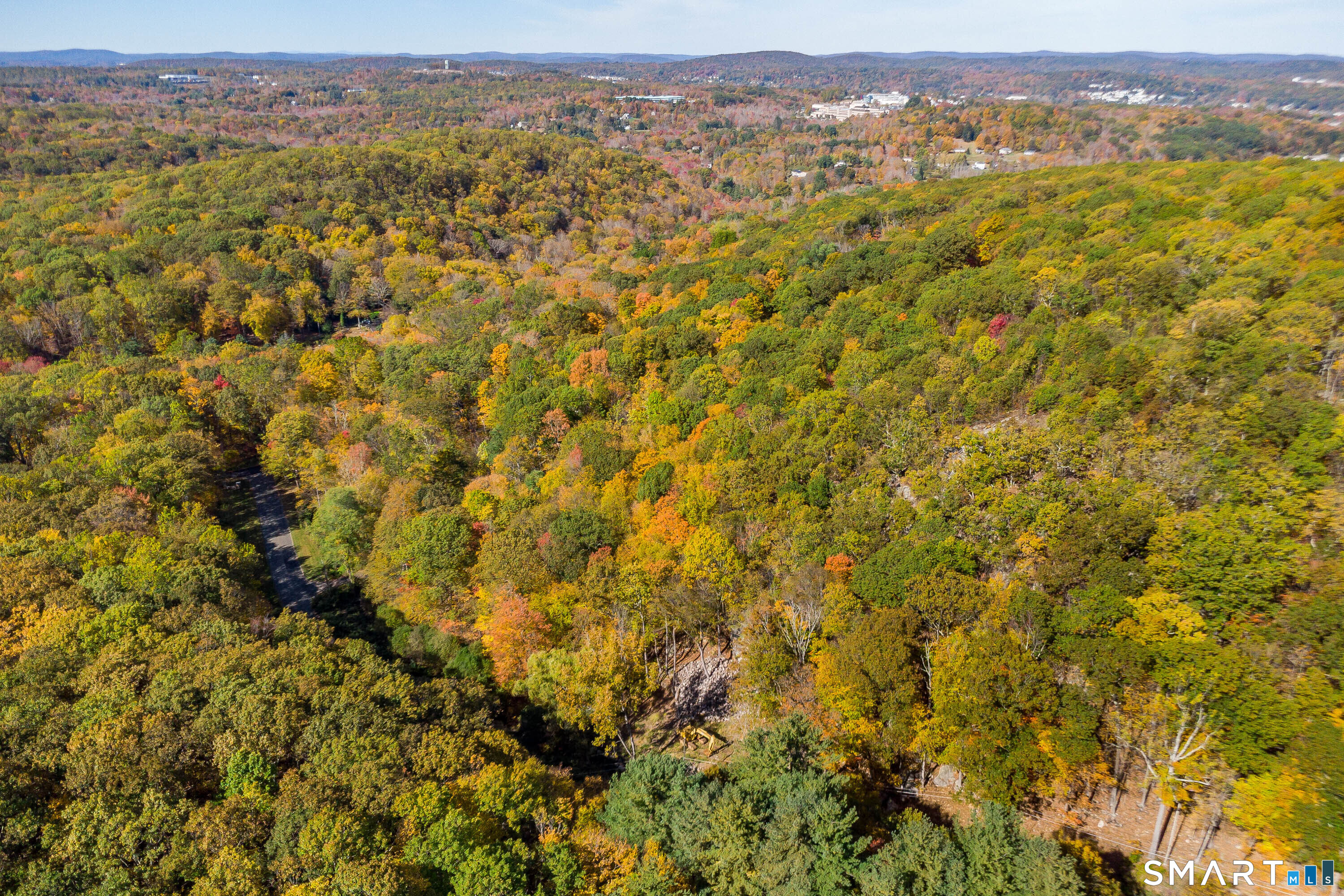 Ives Court Ridgefield, CT 06877 - Photo 18 of 22 a view of a city with lush green forest