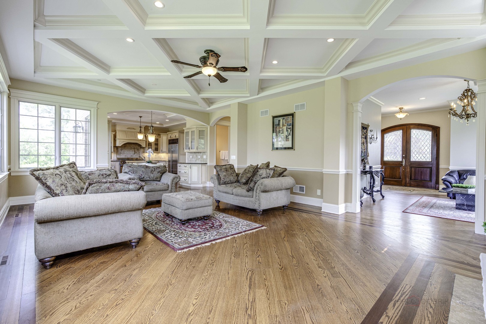 214 Linden Road Northbrook, IL 60062 - Photo 13 of 56 a living room with furniture and a wooden floor
