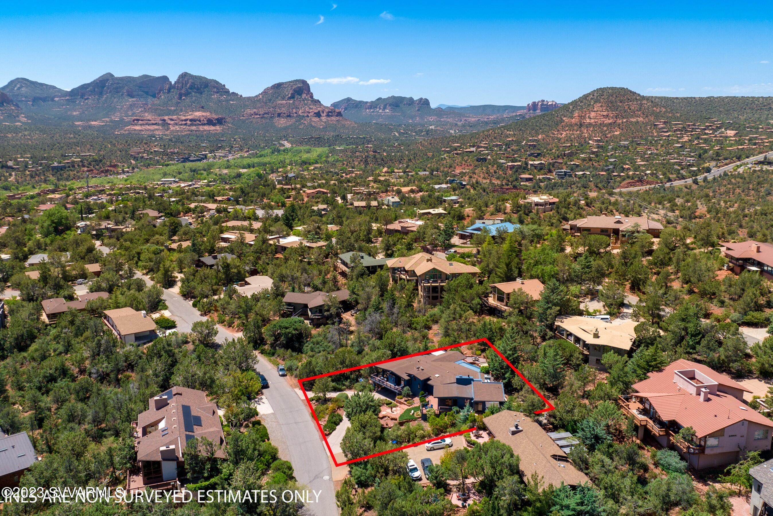 215 East Ridge Road Sedona, AZ 86336 - Photo 45 of 46 Aerial