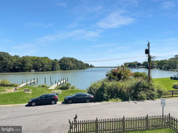 a view of a lake with outdoor space