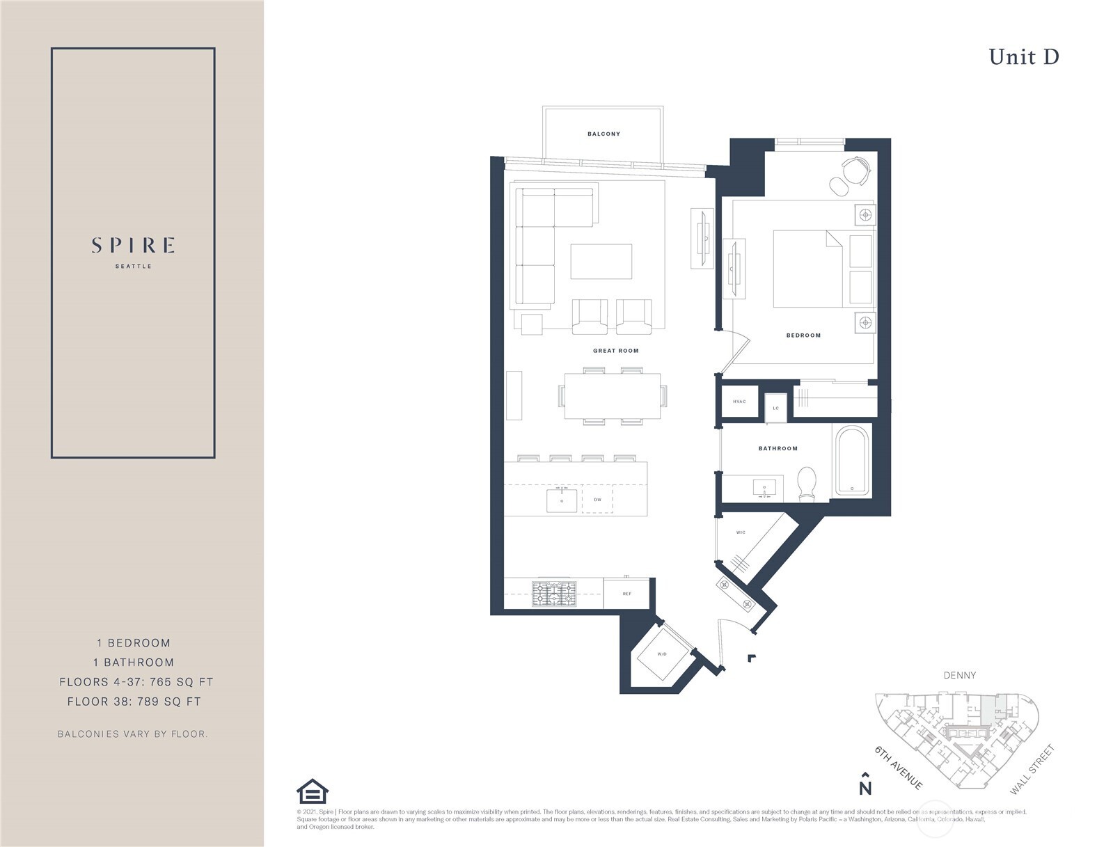 2510 6th Avenue, Unit 3801 Seattle, WA 98121 - Photo 3 of 40 a picture of a bench in front of a window