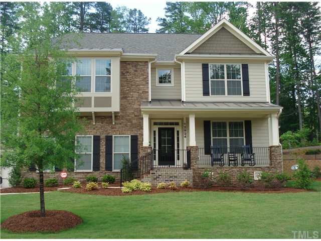 12924 Edsel Drive Raleigh, NC 27613 - Photo 1 of 25 Beautiful stone, brick and shake facade, also has metal roof over porch and bay window. All virtually maintenance free! Rocking chair front porch with wrought iron railings. Great place to enjoy a spring evening!