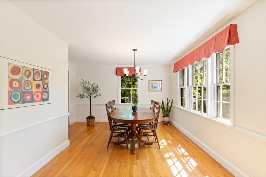 24 Blake Road Lexington, MA 02420 - Photo 19 of 30 a view of a dining room with furniture window and wooden floor