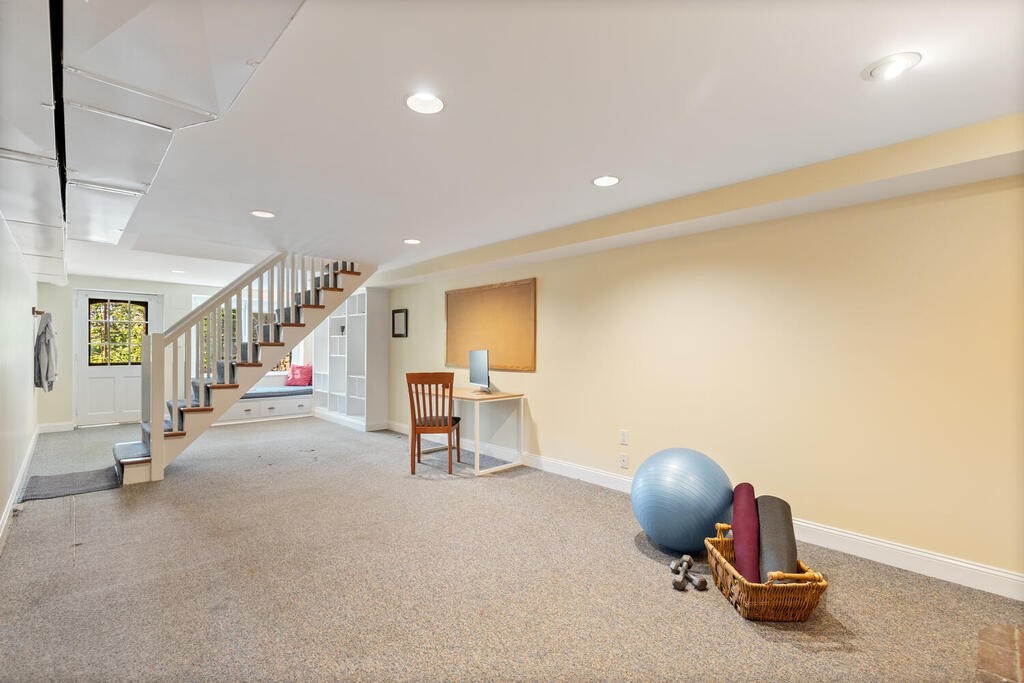 24 Blake Road Lexington, MA 02420 - Photo 27 of 30 a room with gym equipment