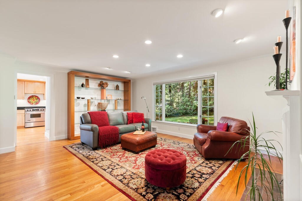 24 Blake Road Lexington, MA 02420 - Photo 5 of 30 a living room with furniture and a wooden floor
